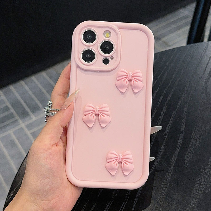 Matte Pc Case - Розовый чехол для телефона с бантом